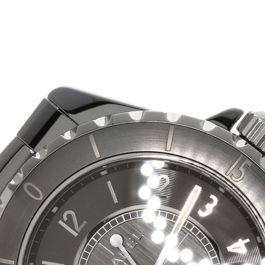 CHANEL Watches Mechanical Automatic H2934 Titanium Ceramic , Titanium Ceramic Silver J12 16.1" Chromatic gray dial mens Used Authentic
