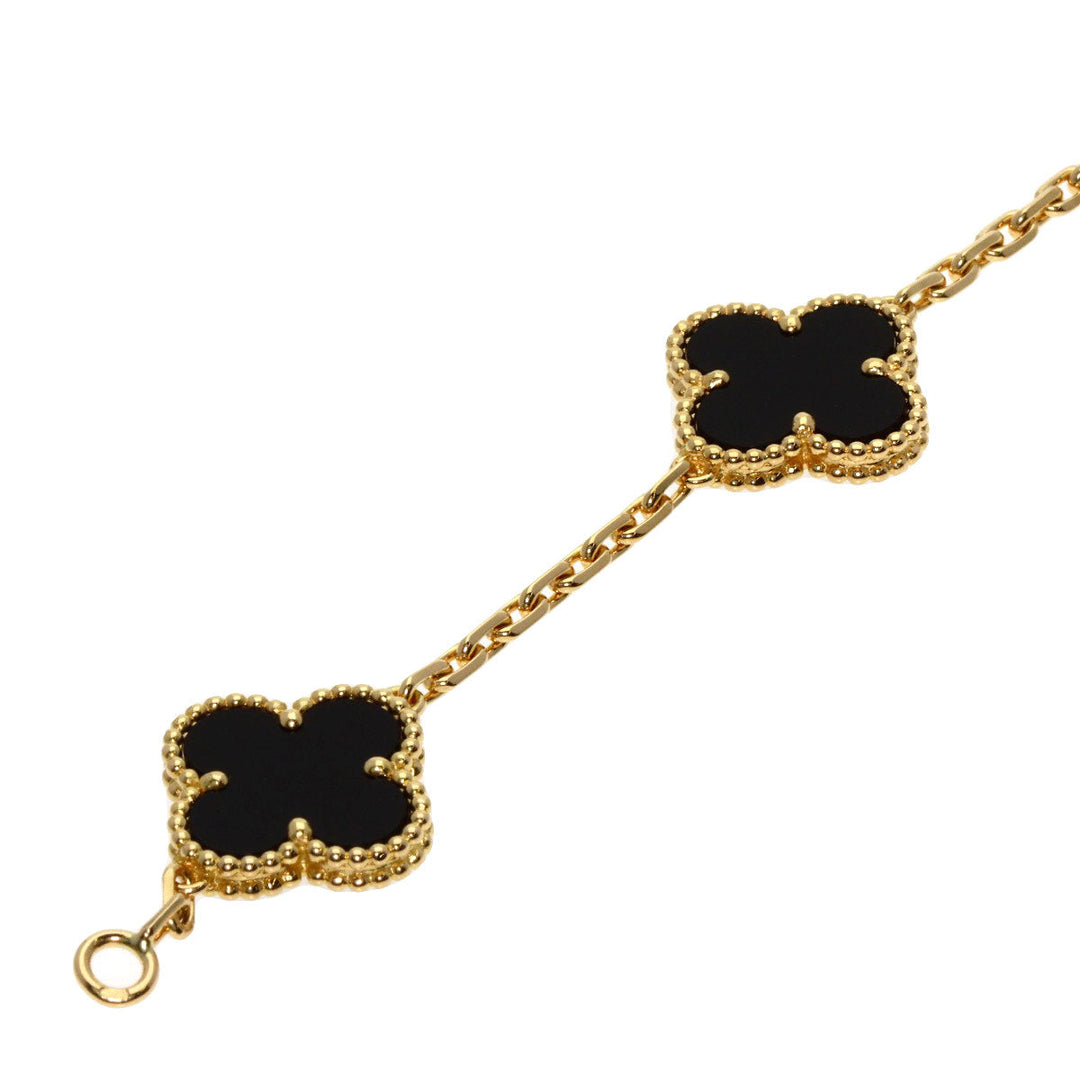 Van Cleef & Arpels bracelet 18K Yellow Gold gold Vintage Alhambra Onyx