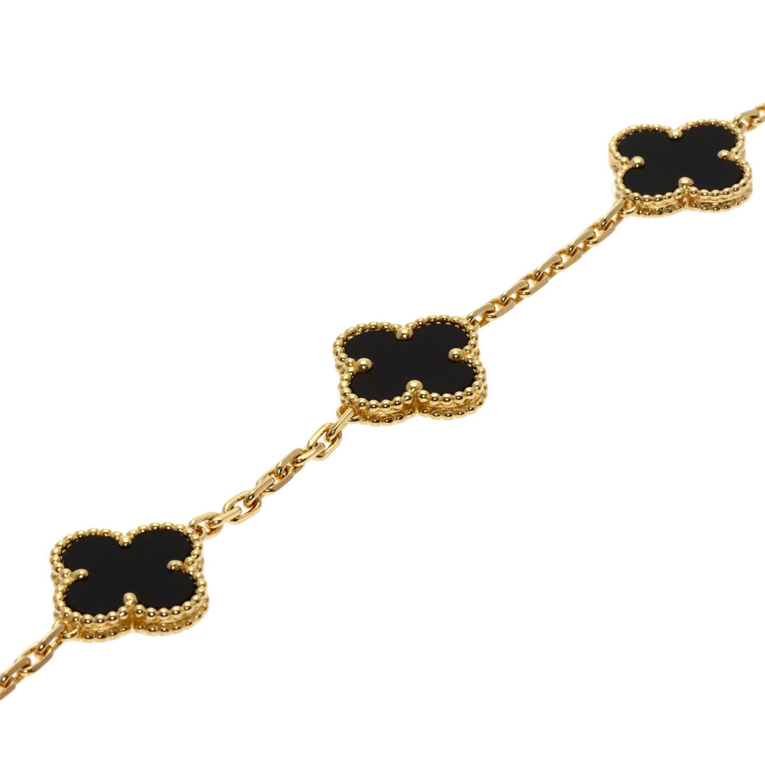 Van Cleef & Arpels bracelet 18K Yellow Gold gold Vintage Alhambra Onyx