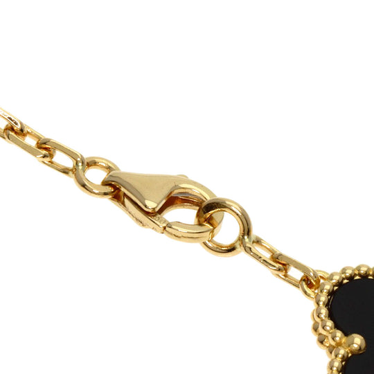 Van Cleef & Arpels bracelet 18K Yellow Gold gold Vintage Alhambra Onyx