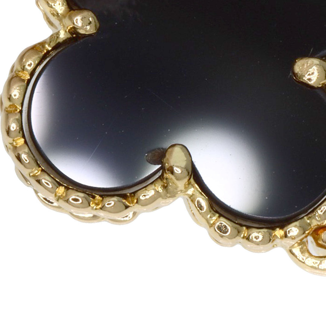 Van Cleef & Arpels bracelet 18K Yellow Gold gold Vintage Alhambra Onyx Women Used Authentic