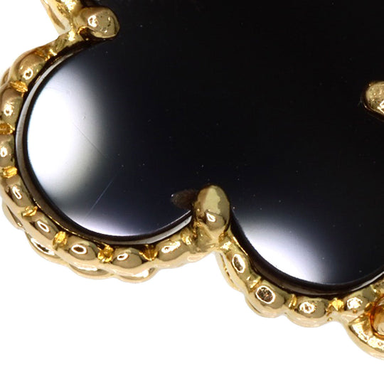 Van Cleef & Arpels bracelet 18K Yellow Gold gold Vintage Alhambra Onyx Women Used Authentic