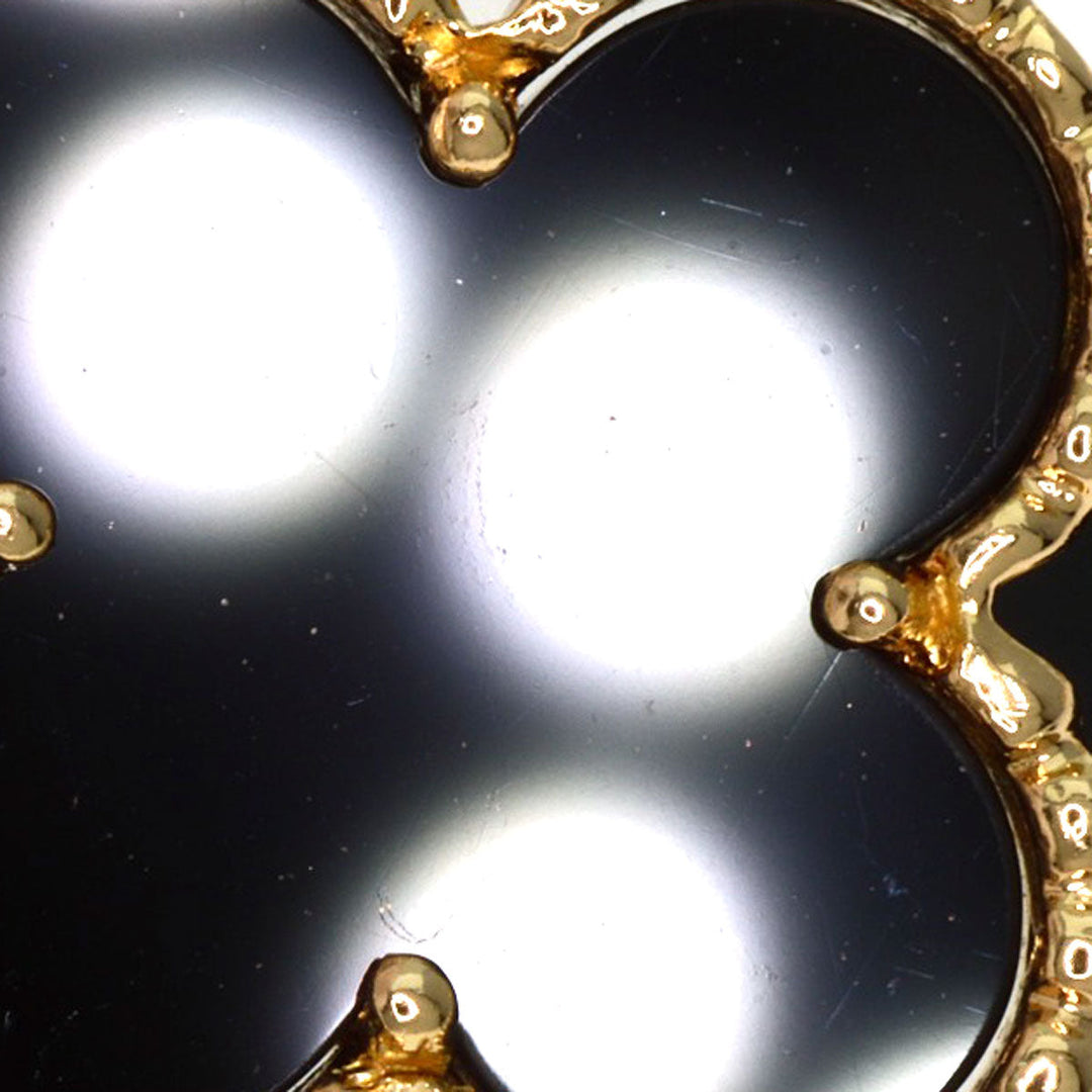 Van Cleef & Arpels bracelet 18K Yellow Gold gold Vintage Alhambra Onyx Women Used Authentic