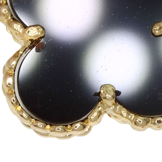 Van Cleef & Arpels bracelet 18K Yellow Gold gold Vintage Alhambra Onyx Women Used Authentic