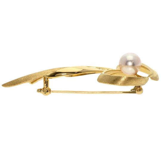 TASAKI Brooch 18K Yellow Gold gold Pearl Women Used Authentic