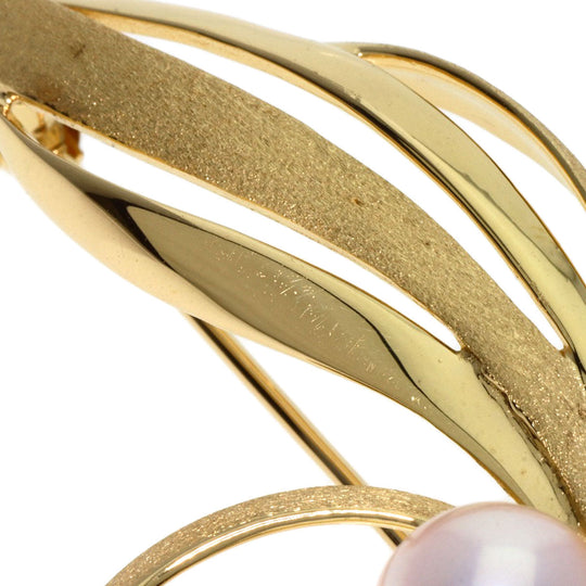 TASAKI Brooch 18K Yellow Gold gold Pearl Women Used Authentic