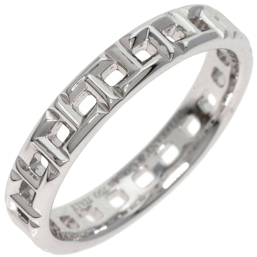 TIFFANY&Co. Ring K18WG Silver T True Narrow