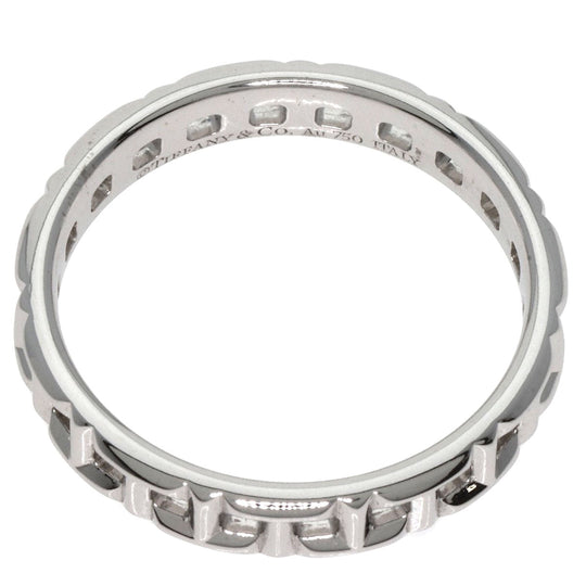 TIFFANY&Co. Ring K18WG Silver T True Narrow