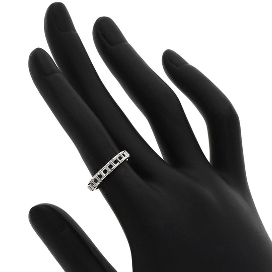 TIFFANY&Co. Ring K18WG Silver T True Narrow