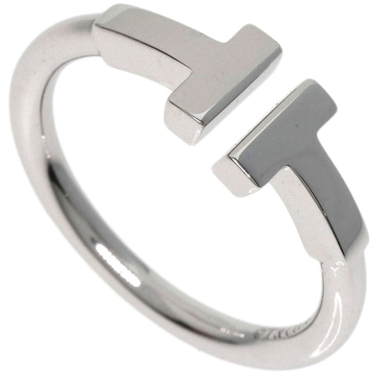 TIFFANY&Co. Ring K18WG Silver T wire