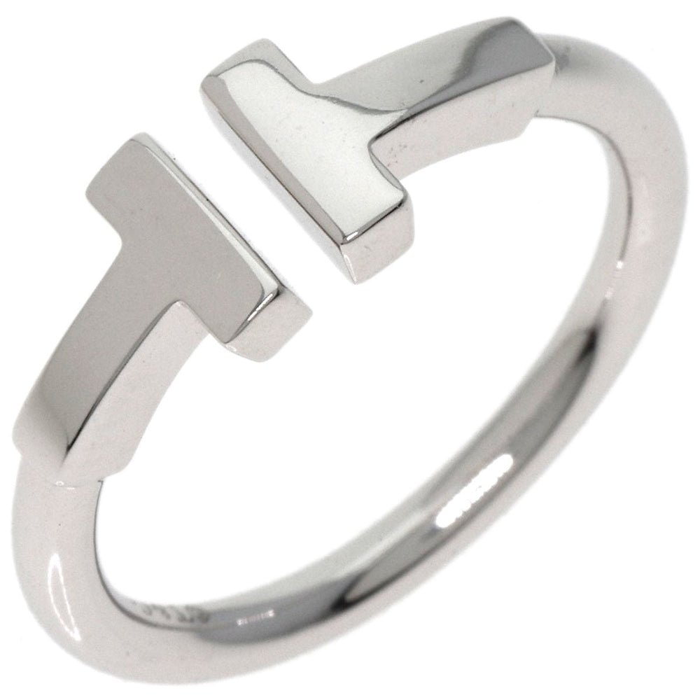 TIFFANY&Co. Ring K18WG Silver T wire