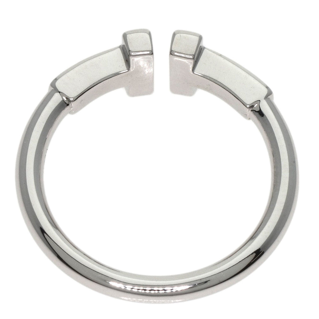 TIFFANY&Co. Ring K18WG Silver T wire