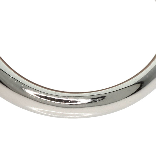 TIFFANY&Co. Ring PT950 Silver Lucida Half Circle Diamond 0.2" wide