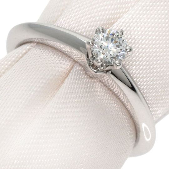 TIFFANY&Co. Ring PT950 Silver Solitaire knife edge 1P diamond