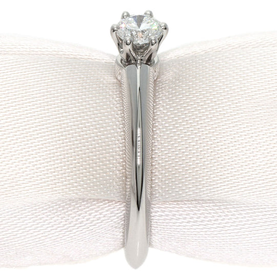 TIFFANY&Co. Ring PT950 Silver Solitaire knife edge 1P diamond