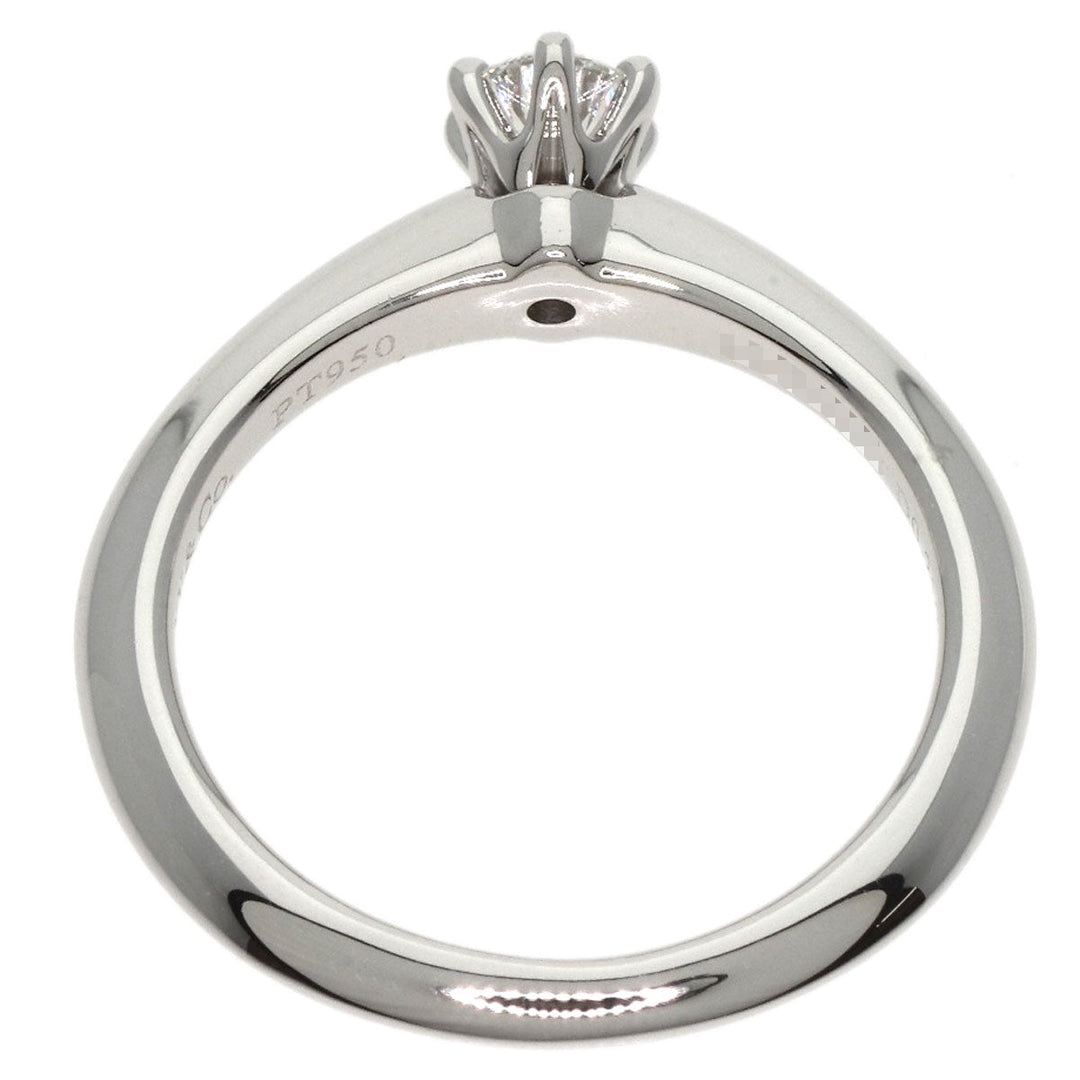 TIFFANY&Co. Ring PT950 Silver Solitaire knife edge 1P diamond