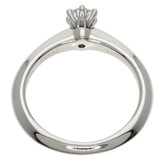 TIFFANY&Co. Ring PT950 Silver Solitaire knife edge 1P diamond