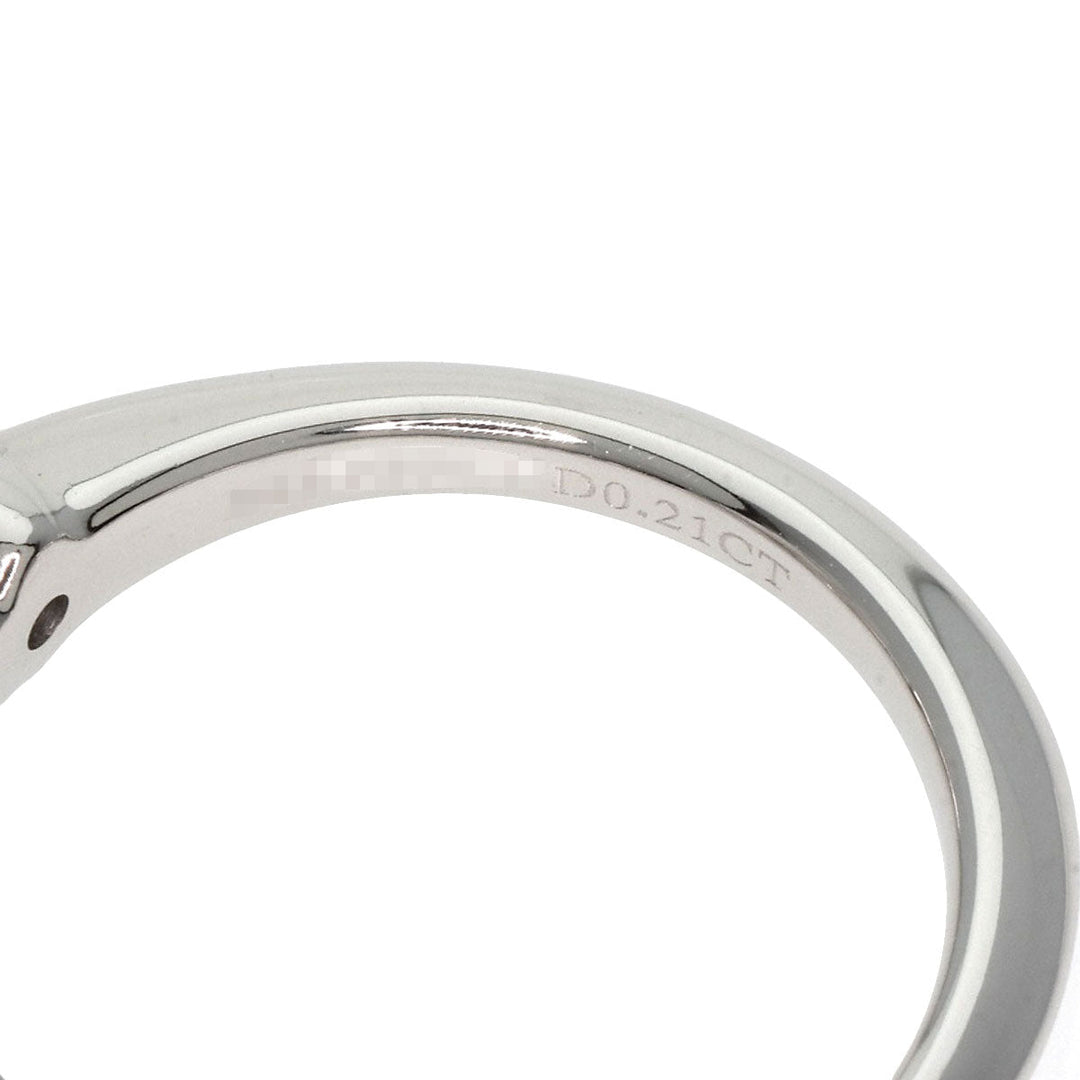 TIFFANY&Co. Ring PT950 Silver Solitaire knife edge 1P diamond