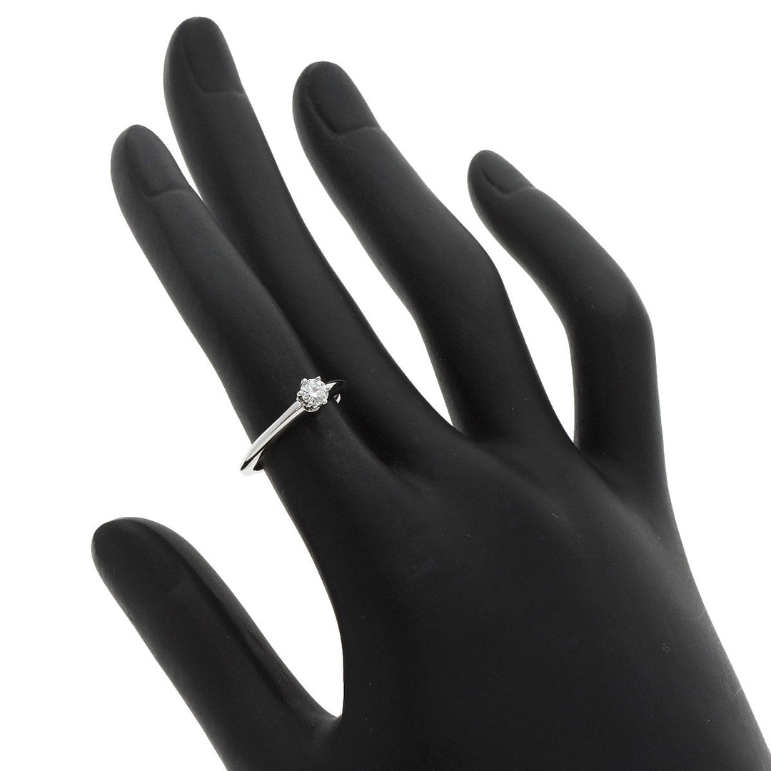 TIFFANY&Co. Ring PT950 Silver Solitaire knife edge 1P diamond