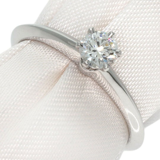 TIFFANY&Co. Ring PT950 Silver Solitaire knife edge 1P diamond