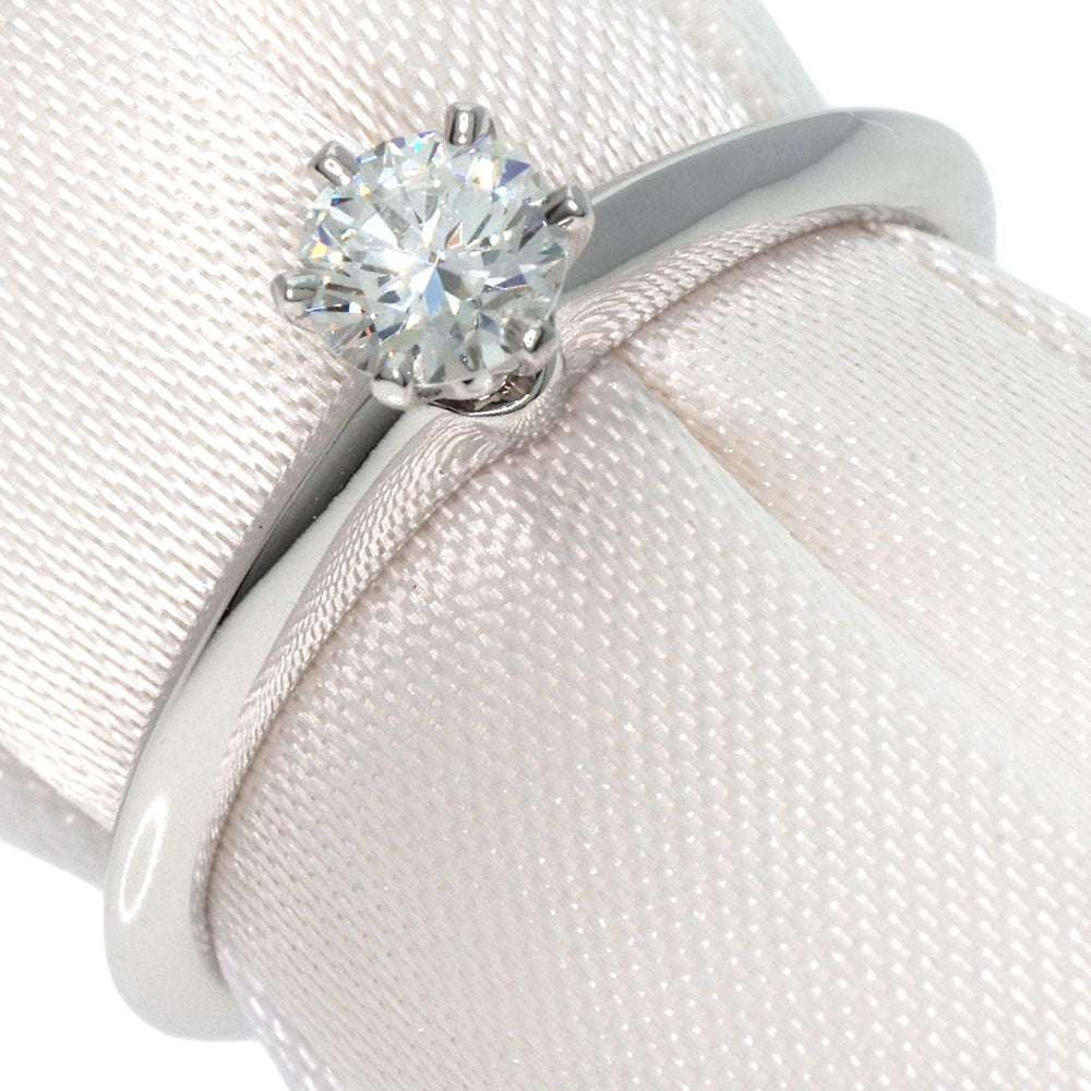 TIFFANY&Co. Ring PT950 Silver Solitaire knife edge 1P diamond