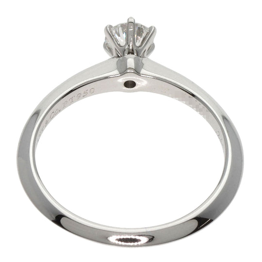 TIFFANY&Co. Ring PT950 Silver Solitaire knife edge 1P diamond