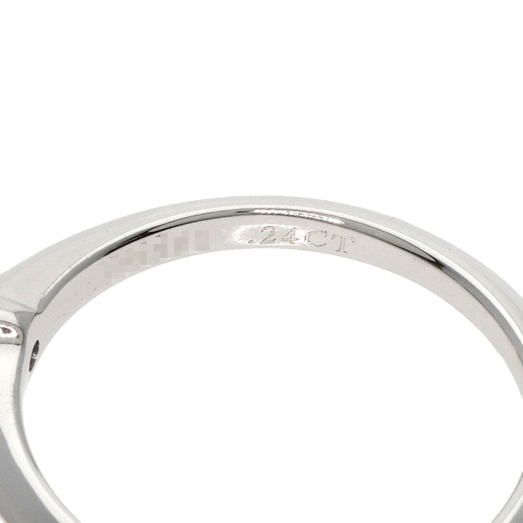 TIFFANY&Co. Ring PT950 Silver Solitaire knife edge 1P diamond
