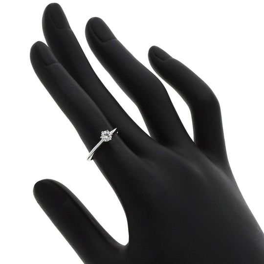 TIFFANY&Co. Ring PT950 Silver Solitaire knife edge 1P diamond
