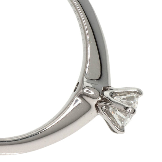 TIFFANY&Co. Ring PT950 Silver Solitaire knife edge 1P diamond