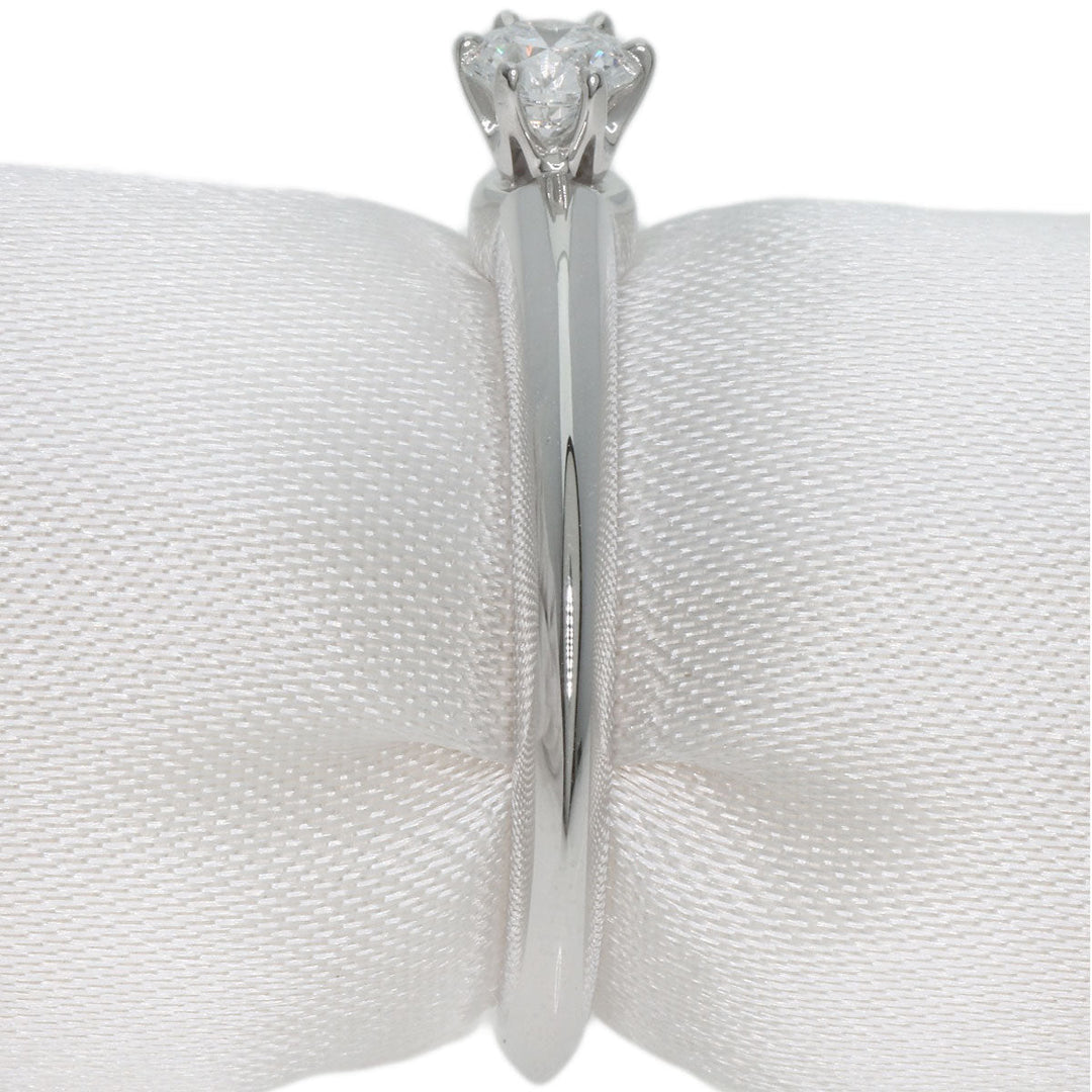 TIFFANY&Co. Ring PT950 Silver Solitaire knife edge 1P diamond Women Used Authentic