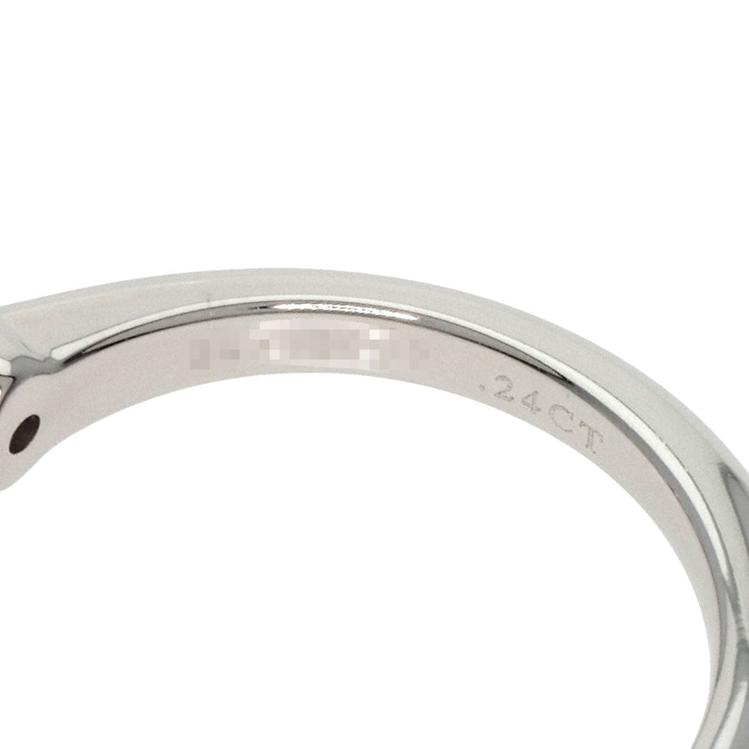 TIFFANY&Co. Ring PT950 Silver Solitaire knife edge 1P diamond Women Used Authentic