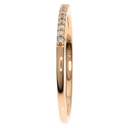 4℃ Ring 18K Pink Gold gold Half eternity diamond