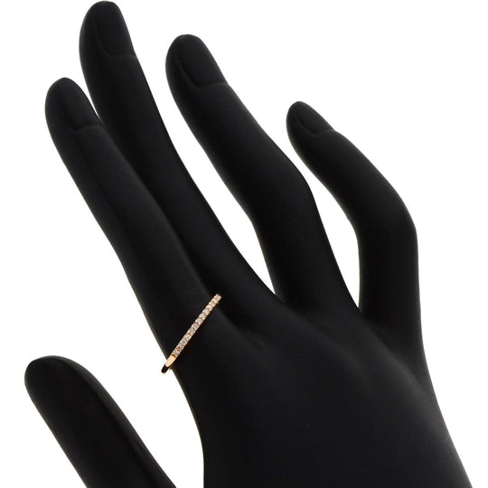4℃ Ring 18K Pink Gold gold Half eternity diamond