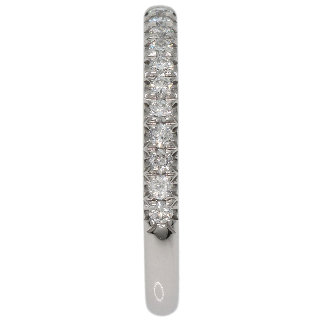 TIFFANY&Co. Ring PT950 Silver Metro Half Diamond