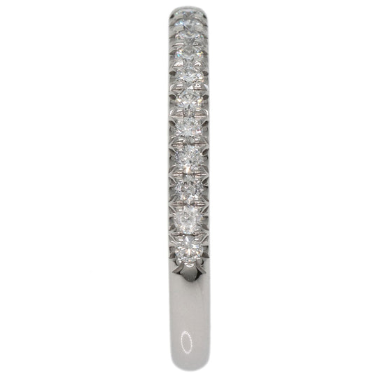 TIFFANY&Co. Ring PT950 Silver Metro Half Diamond