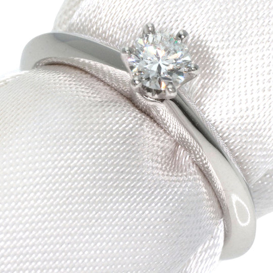 TIFFANY&Co. Ring PT950 Silver Solitaire knife edge 1P diamond