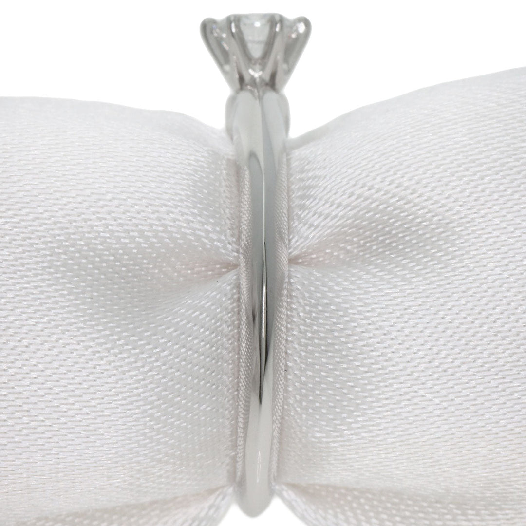 TIFFANY&Co. Ring PT950 Silver Solitaire knife edge 1P diamond
