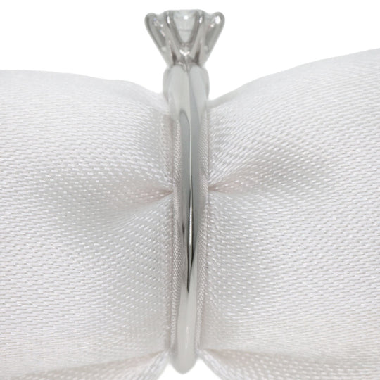 TIFFANY&Co. Ring PT950 Silver Solitaire knife edge 1P diamond