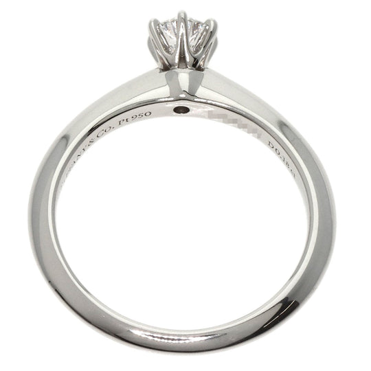 TIFFANY&Co. Ring PT950 Silver Solitaire knife edge 1P diamond