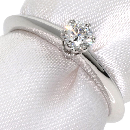 TIFFANY&Co. Ring PT950 Silver Solitaire knife edge 1P diamond
