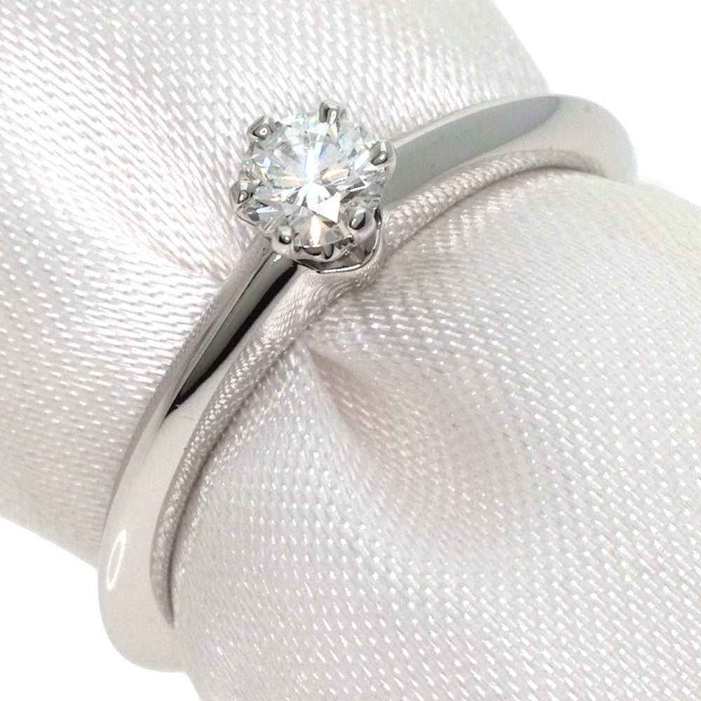 TIFFANY&Co. Ring PT950 Silver Solitaire knife edge 1P diamond