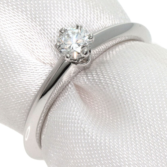 TIFFANY&Co. Ring PT950 Silver Solitaire knife edge 1P diamond