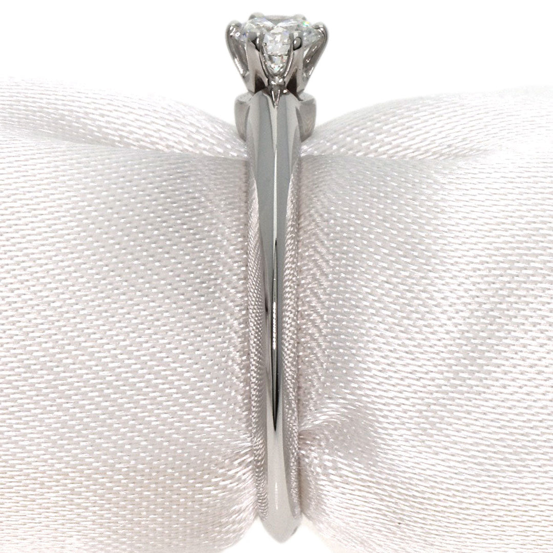 TIFFANY&Co. Ring PT950 Silver Solitaire knife edge 1P diamond