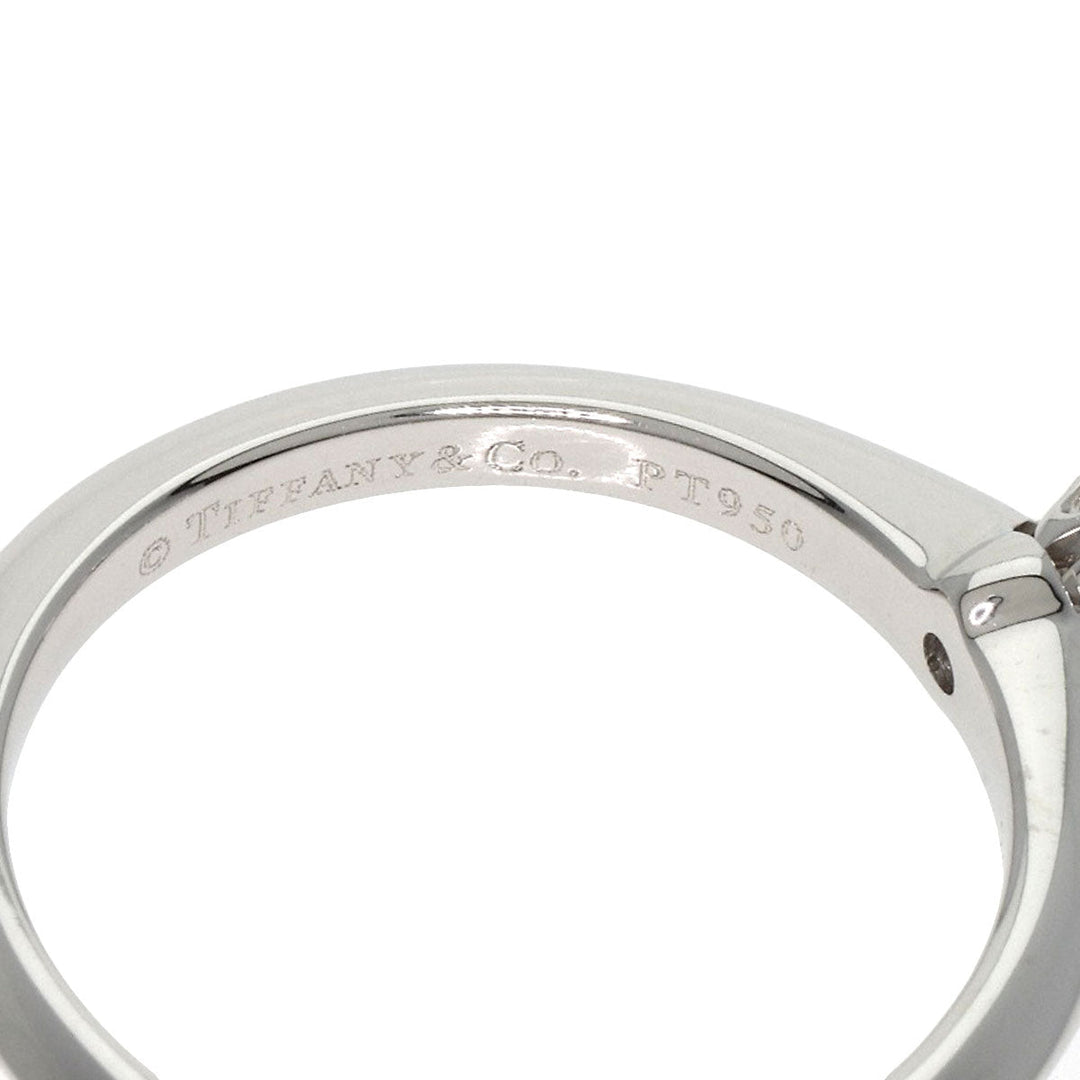 TIFFANY&Co. Ring PT950 Silver Solitaire knife edge 1P diamond