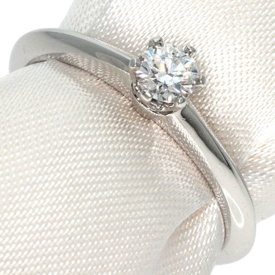 TIFFANY&Co. Ring PT950 Silver Solitaire knife edge 1P diamond Women Used Authentic