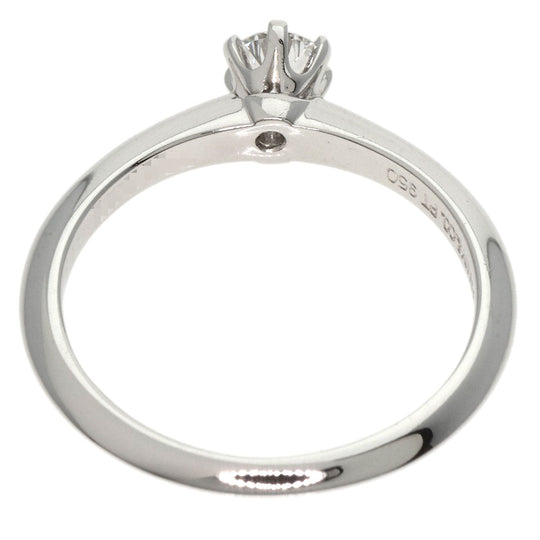 TIFFANY&Co. Ring PT950 Silver Solitaire knife edge 1P diamond Women Used Authentic