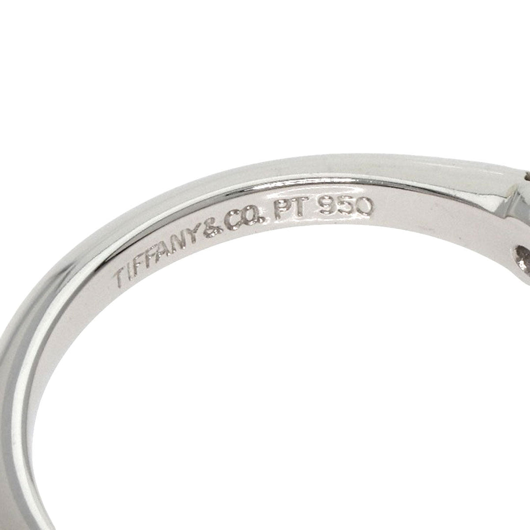 TIFFANY&Co. Ring PT950 Silver Solitaire knife edge 1P diamond Women Used Authentic
