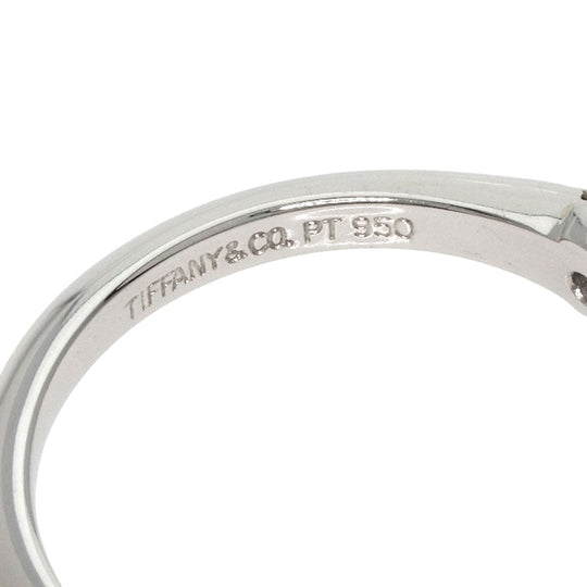 TIFFANY&Co. Ring PT950 Silver Solitaire knife edge 1P diamond Women Used Authentic