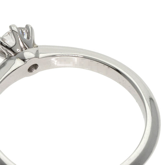 TIFFANY&Co. Ring PT950 Silver Solitaire knife edge 1P diamond Women Used Authentic