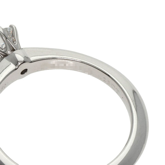 TIFFANY&Co. Ring PT950 Silver Solitaire knife edge 1P diamond Women Used Authentic